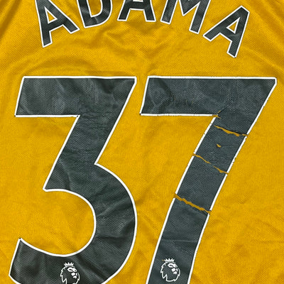 yellow Adidas Wolverhampton Wanderers ADAMA37 2020 home jersey {S}