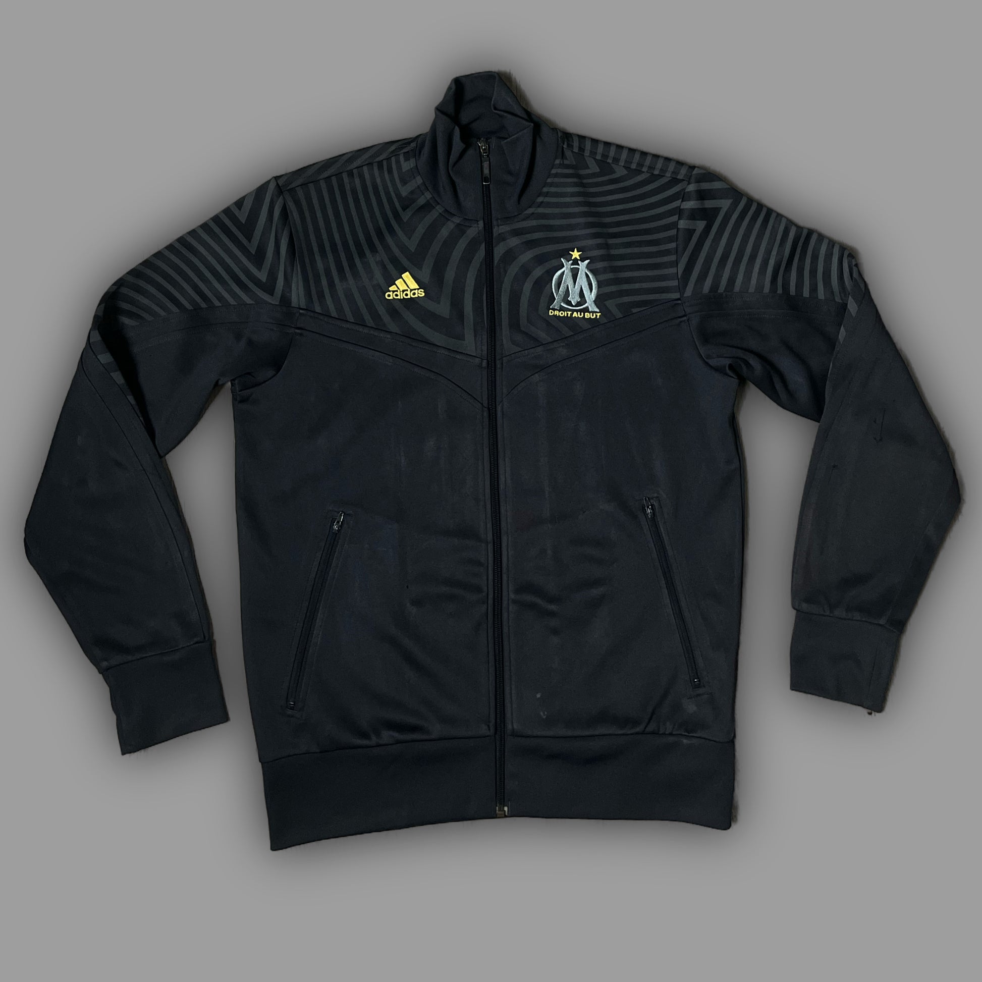 vintage Adidas Olympique Marseille trackjacket {L}