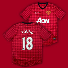 Charger l&#39;image dans la galerie, vintage Nike Manchester United YOUNG18 2012-2013 home jersey {M}
