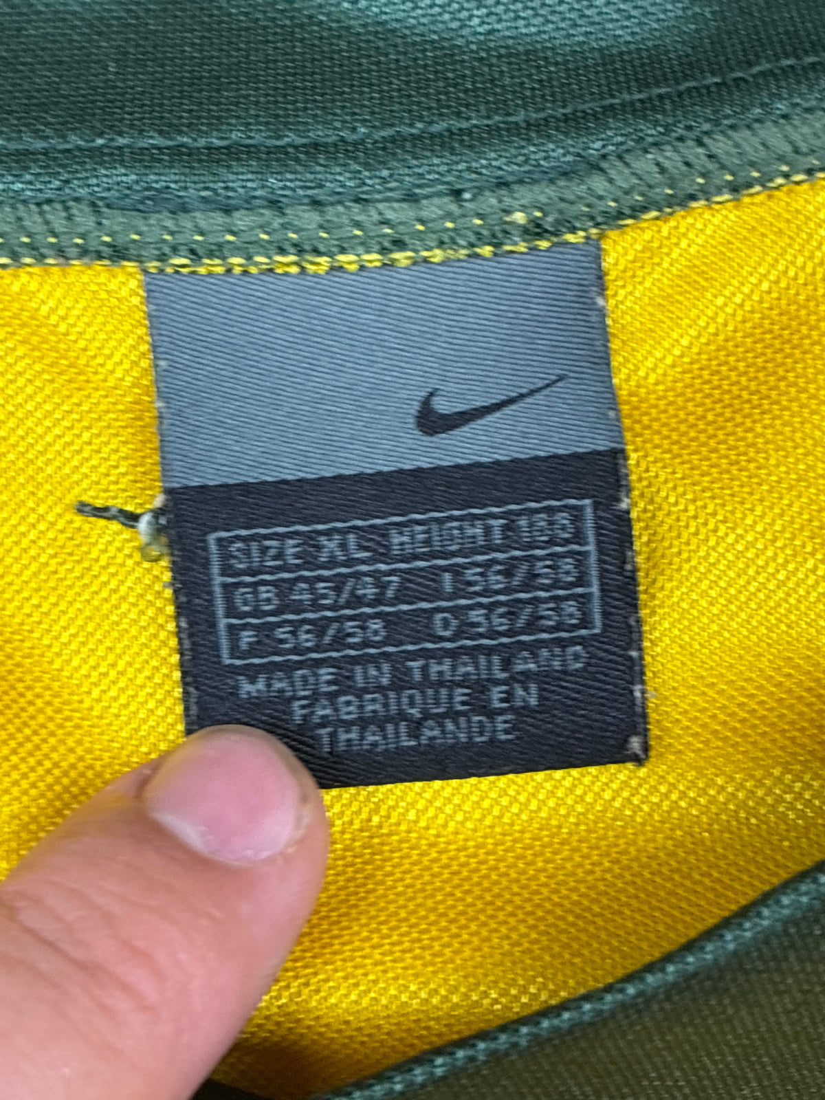 vintage Nike Brasil spellout jersey {XL}