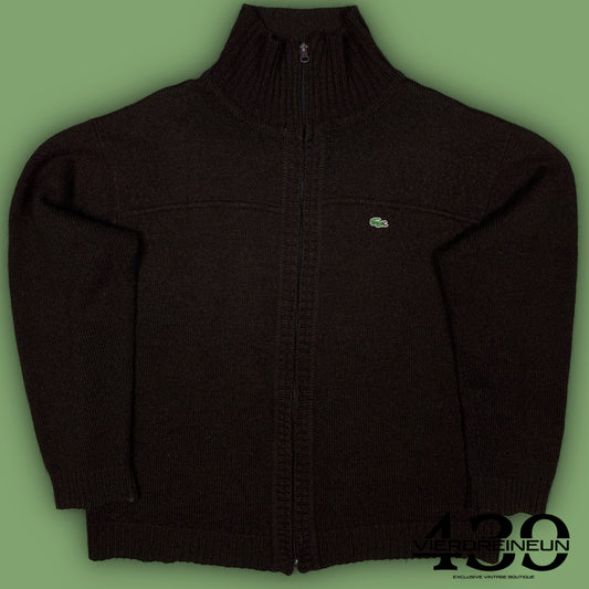 vintage brown Lacoste sweatjacket {XL}