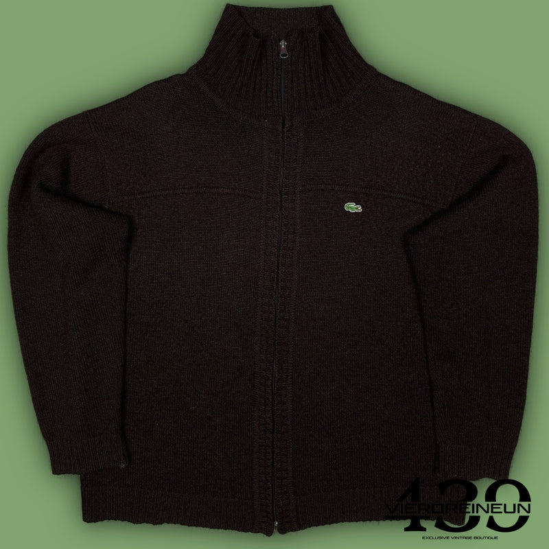 vintage brown Lacoste sweatjacket {XL}