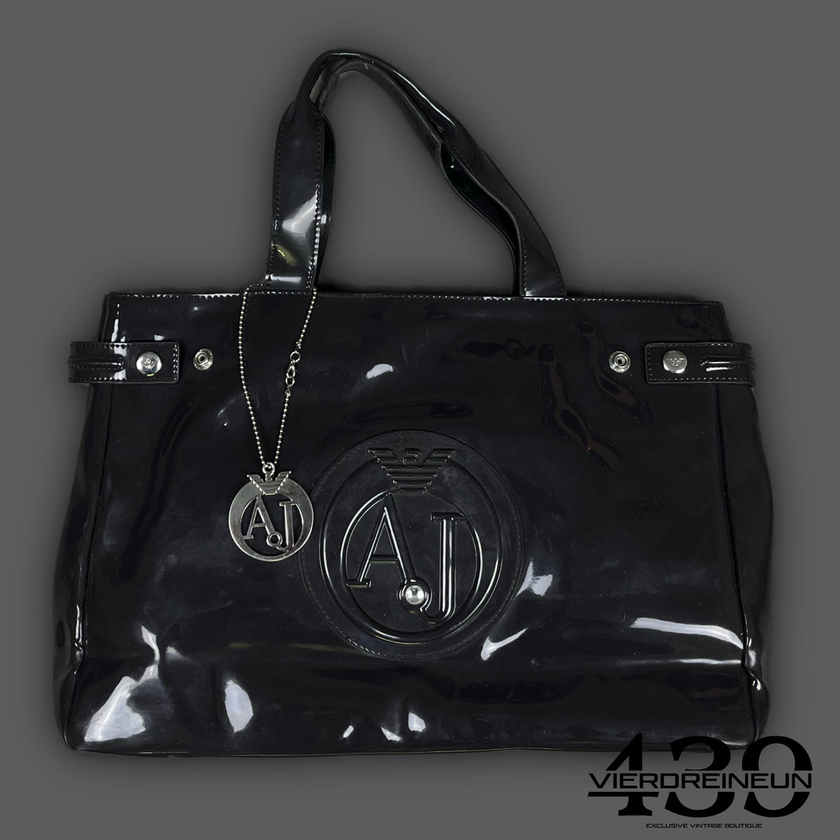 brown vintage Armani Jeans shopper