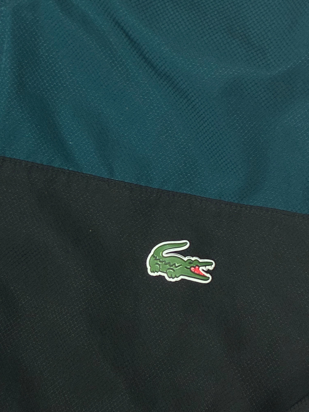 black Lacoste windbreaker {S}