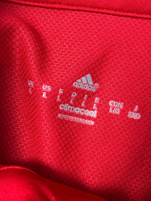 red Adidas Manchester United 2016-2017 home jersey {L}