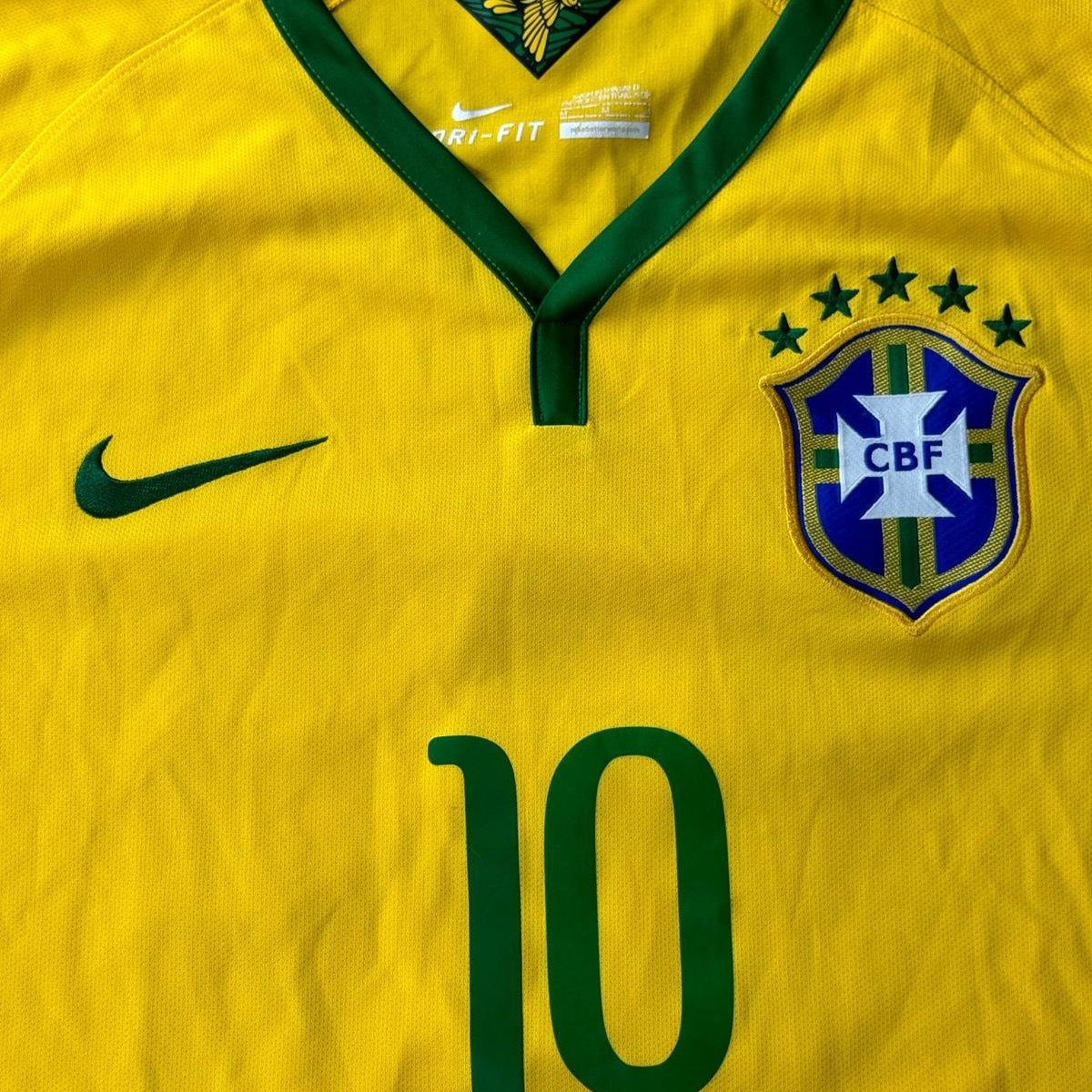 vintage Nike Brasil NEYMAR.JR10 home jersey {M}