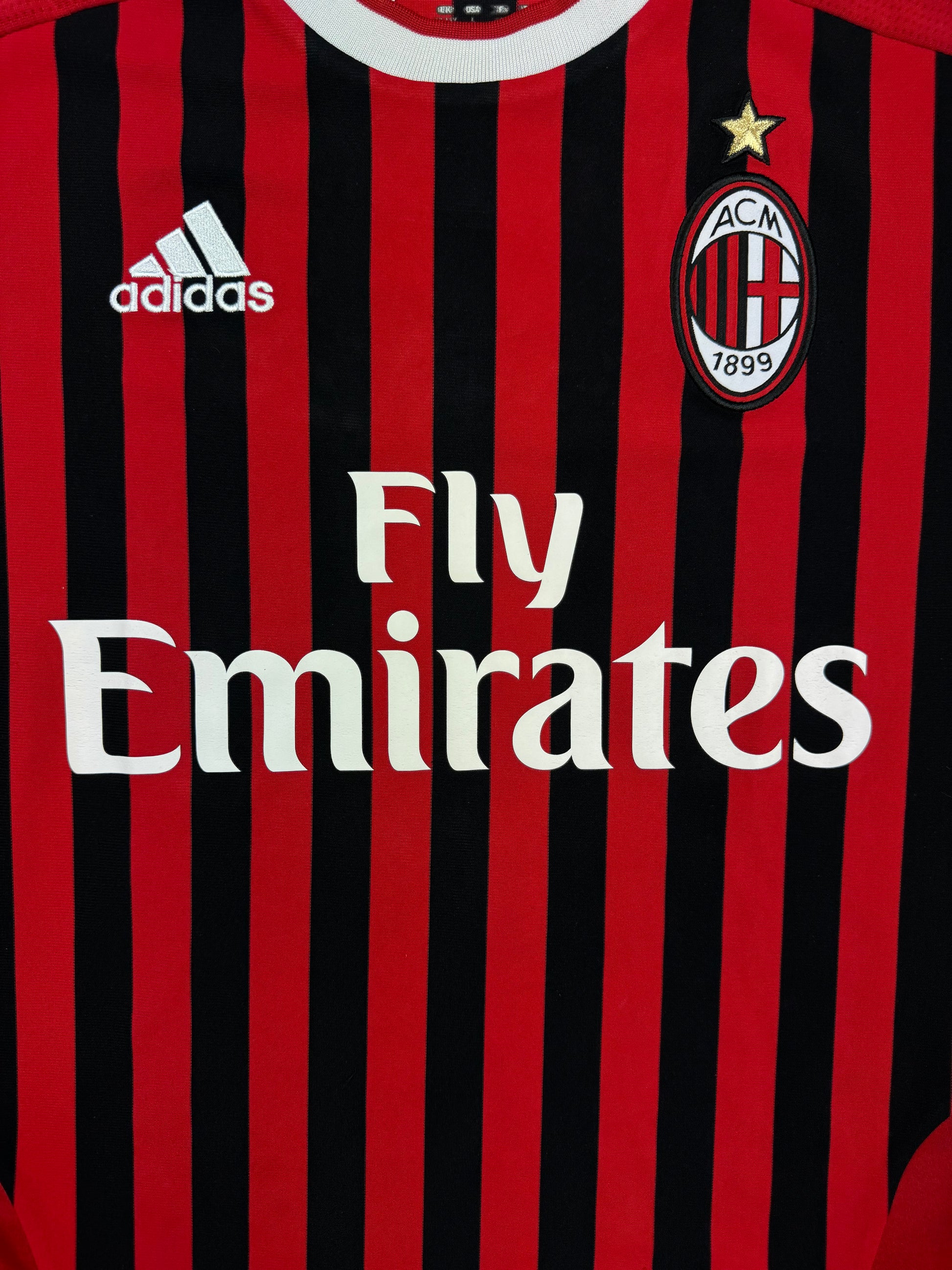 vintage Adidas Ac Milan home jersey {XS}