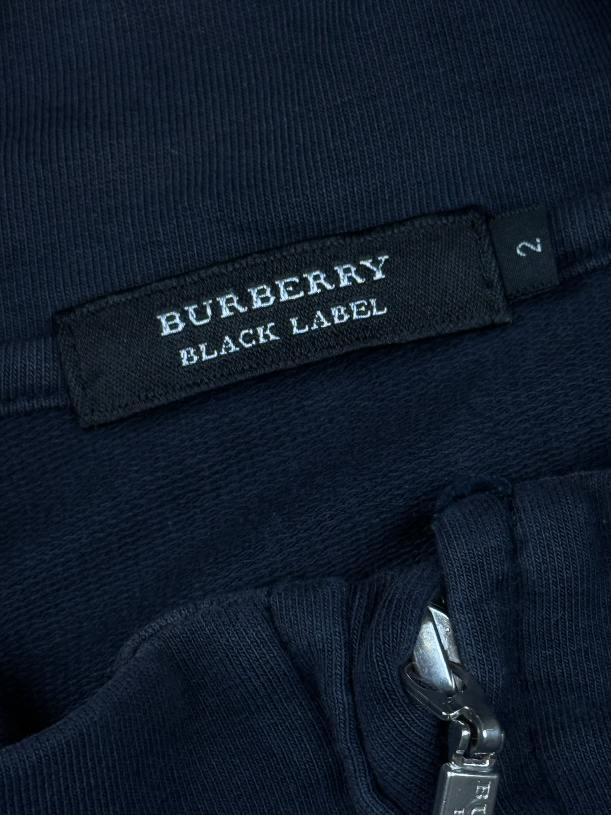 vintage navyblue Burberry Black Label sweatjacket