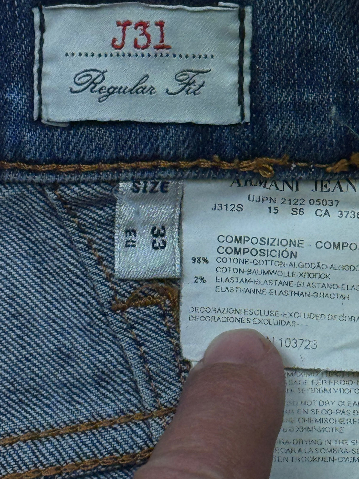 vintage Armani jeans