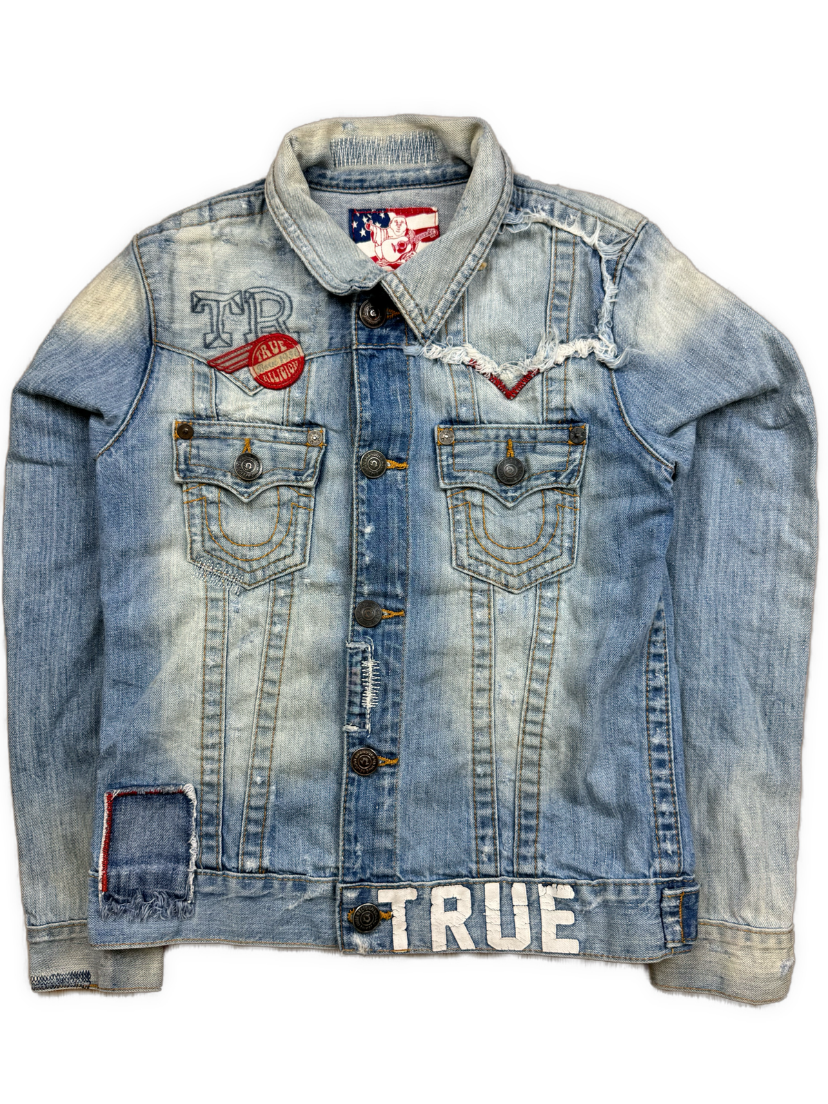 vintage True Religion jeansjacket {S}