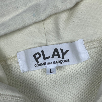 beige CdG Comme des Garçons sweatjacket {L}
