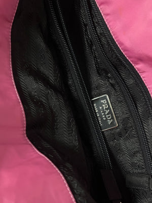 vintage pink Prada shoulderbag