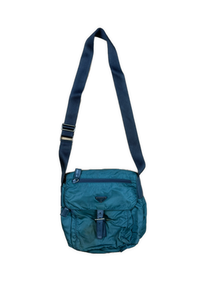 vintage turquoise Prada slingbag