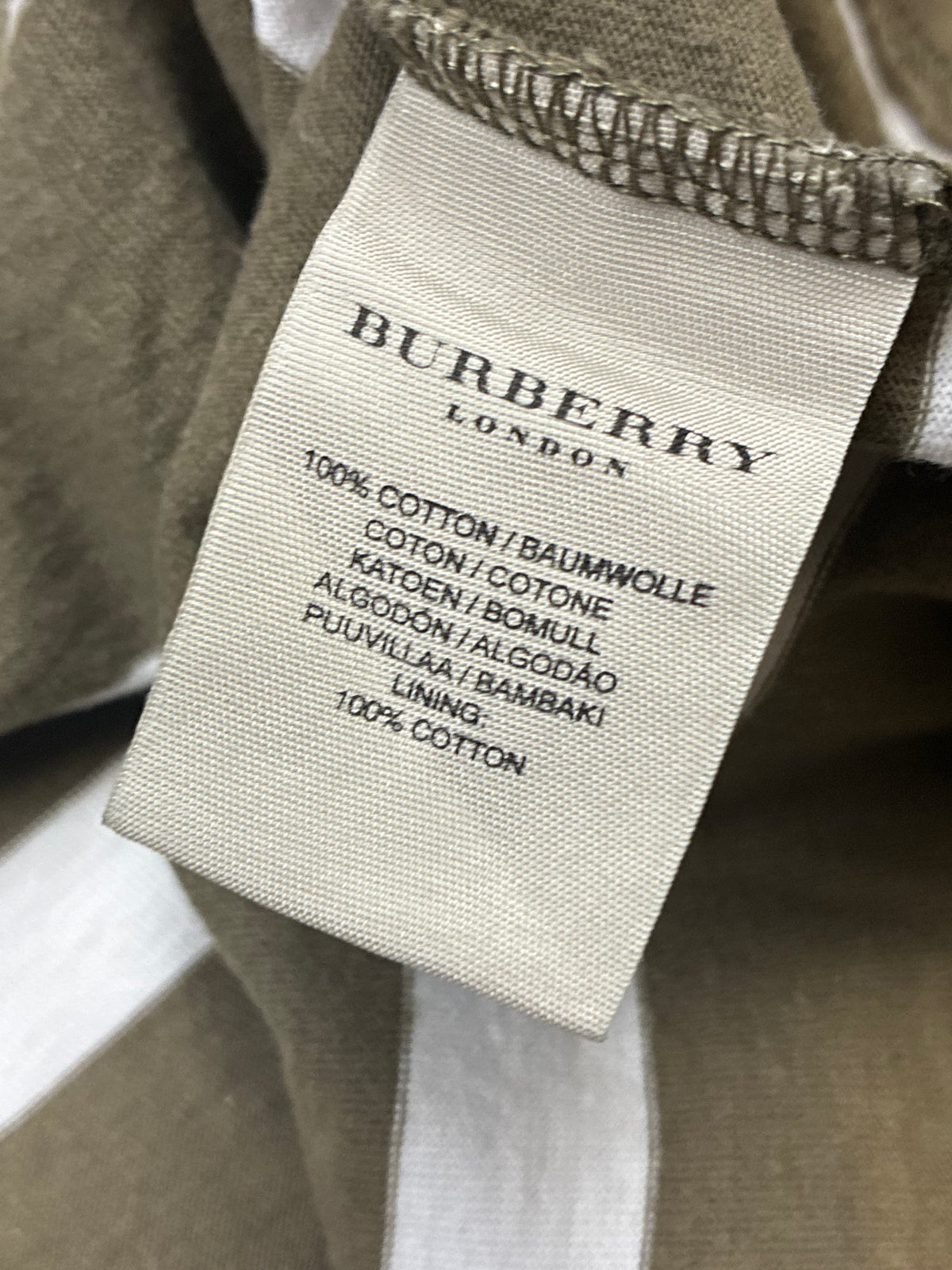 vintage Burberry polo long {L}