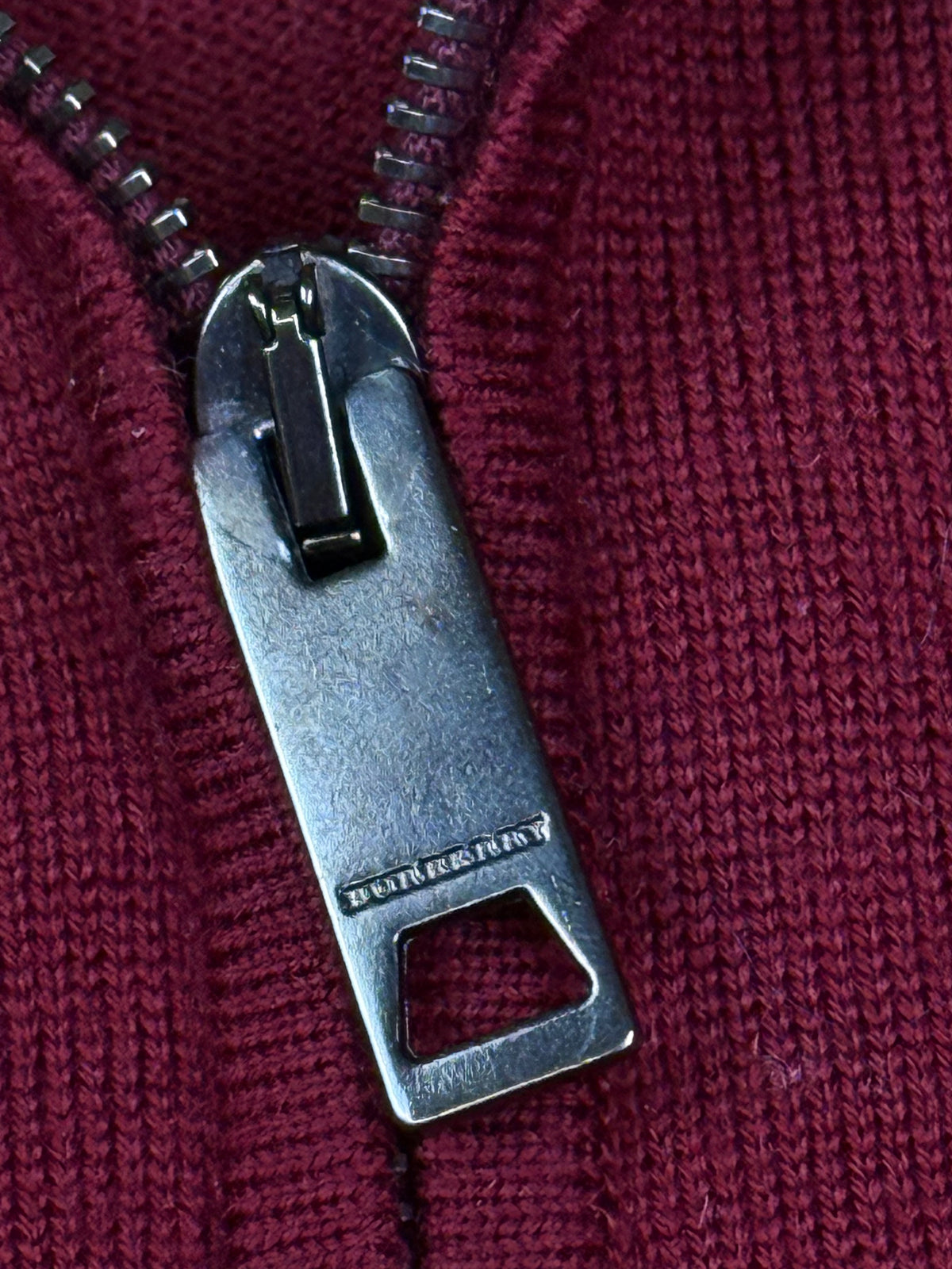 vintage Burberry quarterzip