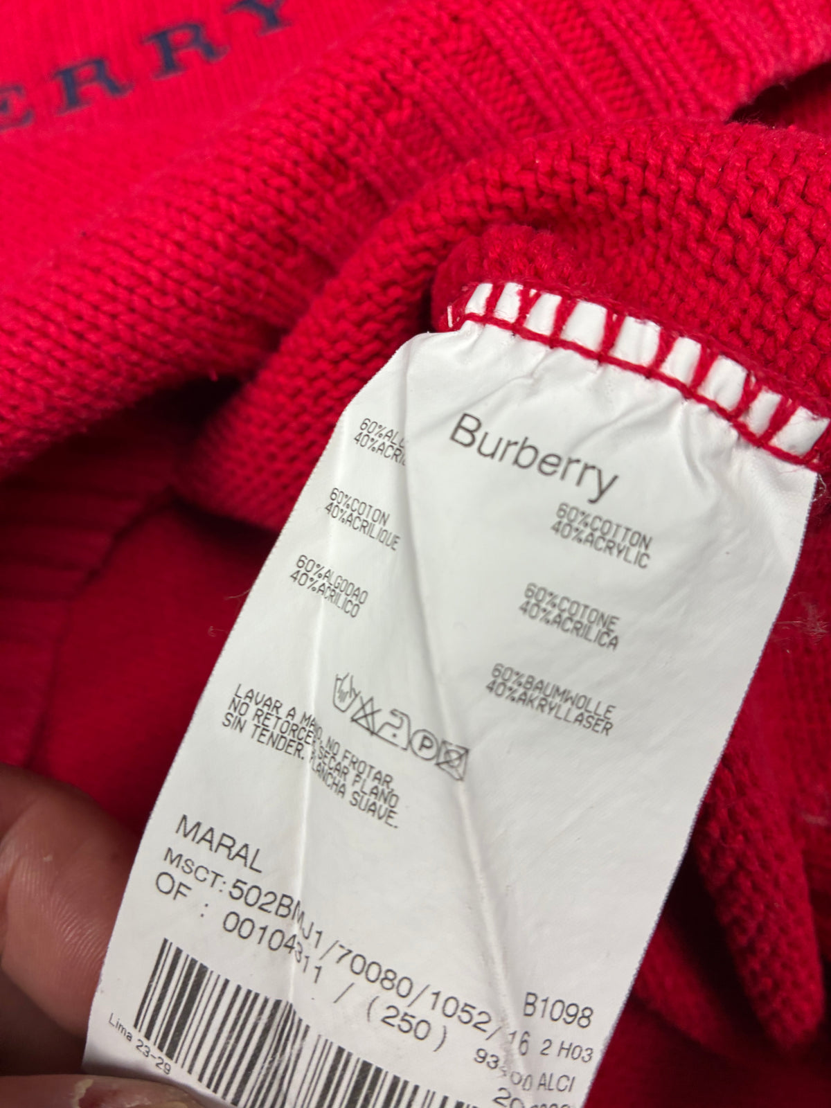 vintage Burberry knittedsweater {S}