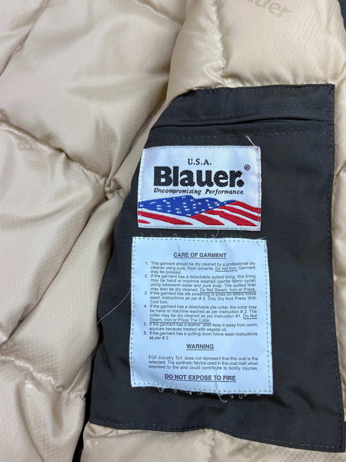 vintage Blauer winterjacket (real fur) {M}
