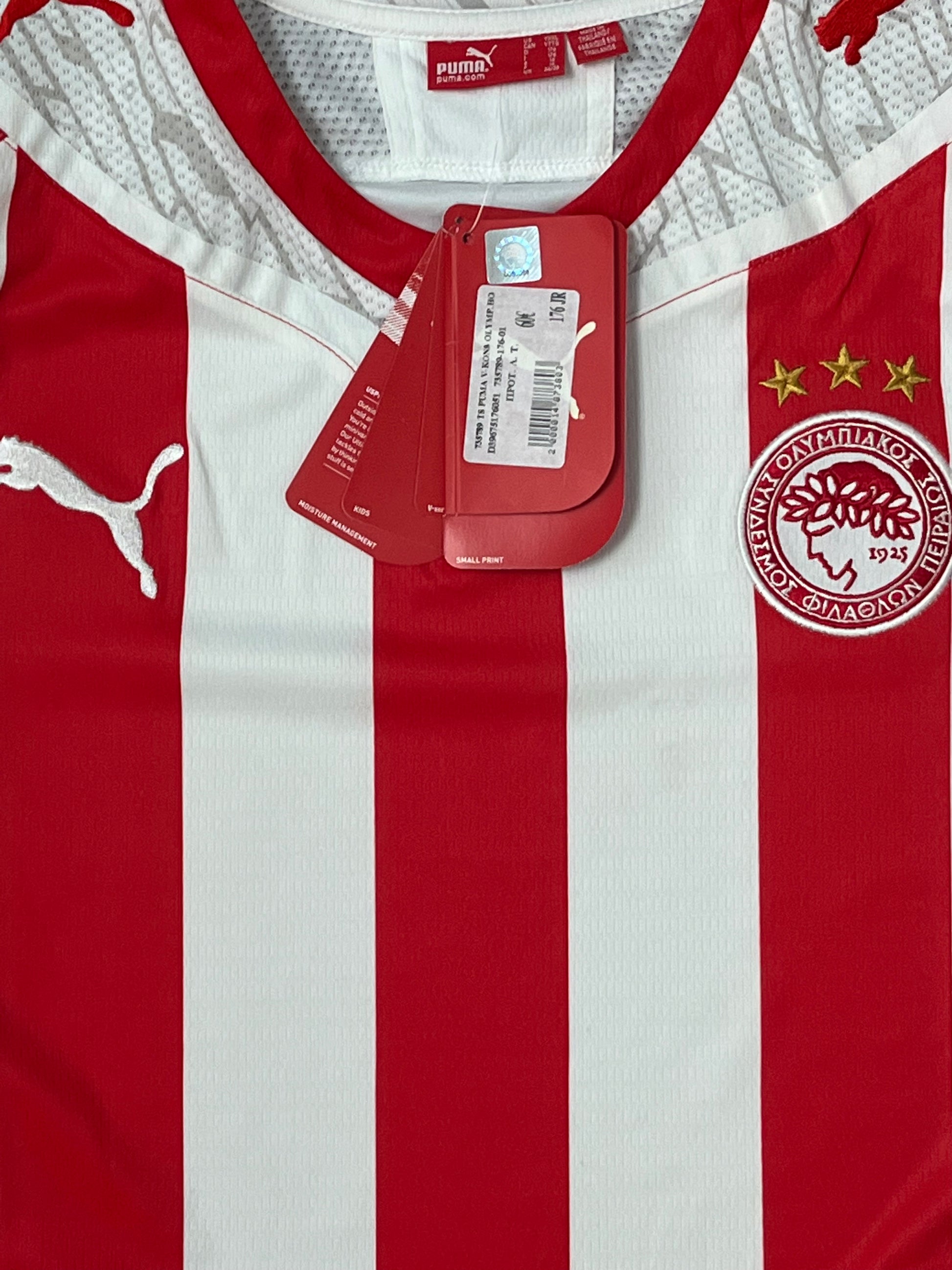 vintage Puma Olympiacos Piraeus home jersey DSWT {M}