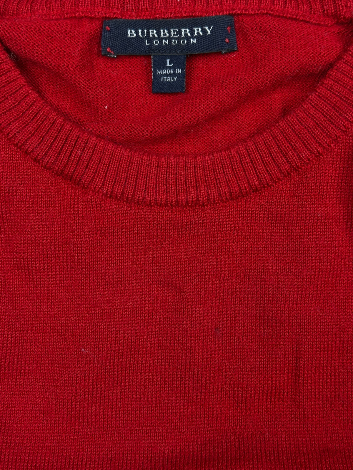 vintage Burberry knittedsweater {L}