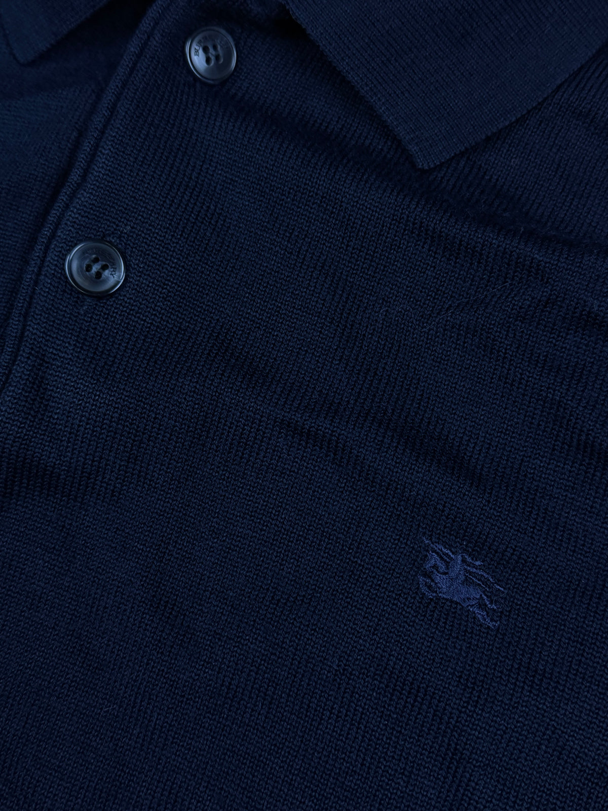 vintage navyblue Burberry quarterzip {M}