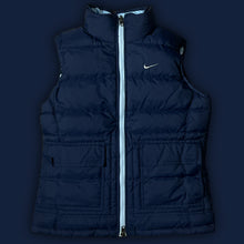 Load image into Gallery viewer, vintage babyblue/navyblue reversible Nike vest {S}
