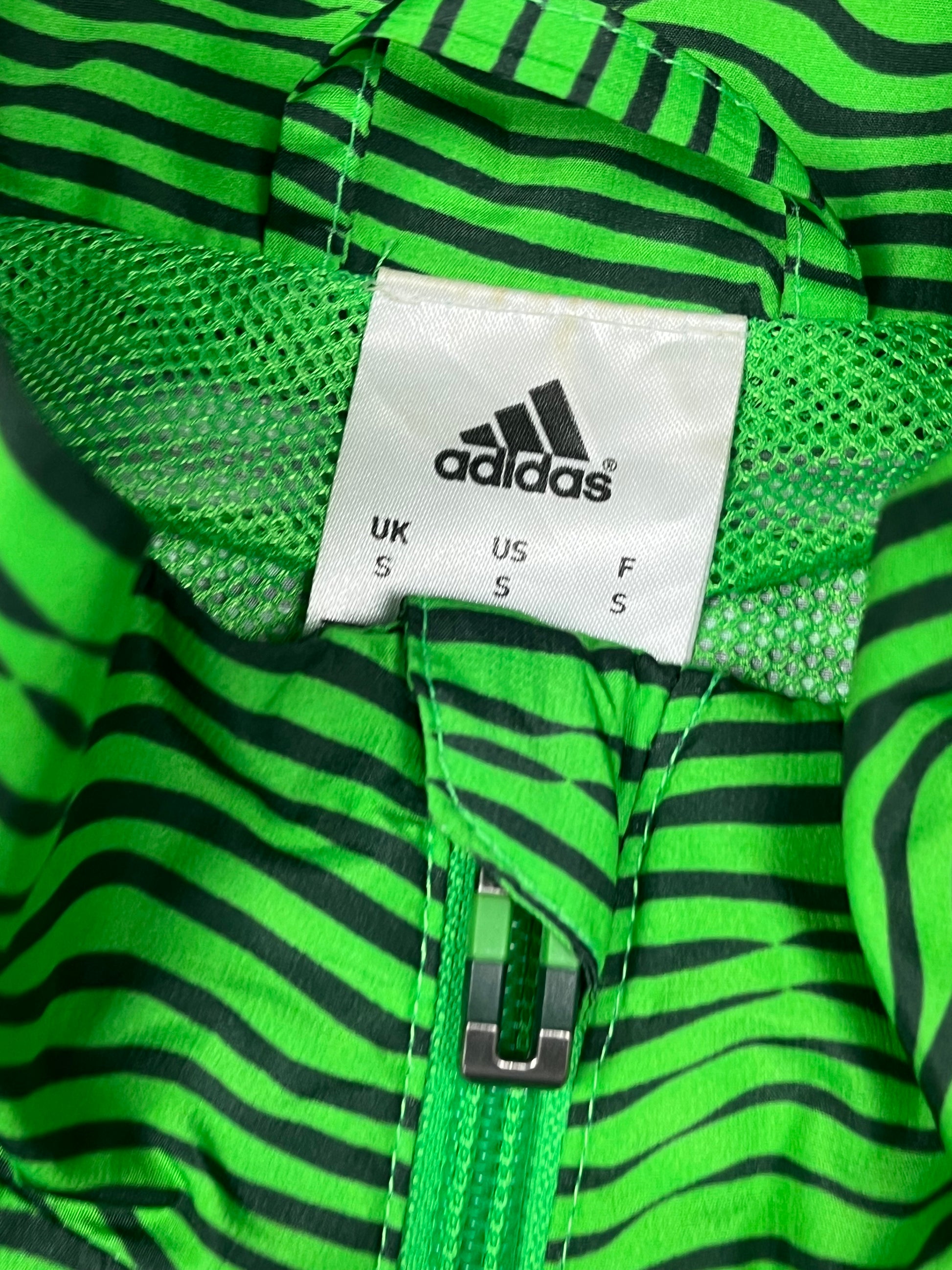 green Adidas Ac Milan windbreaker {S}