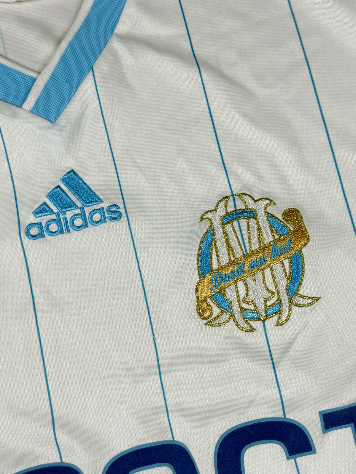 vintage Adidas Olympique Marseille home jersey {XL}