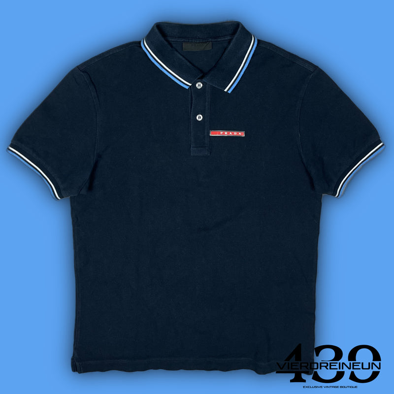 vintage navyblue Prada polo {M}