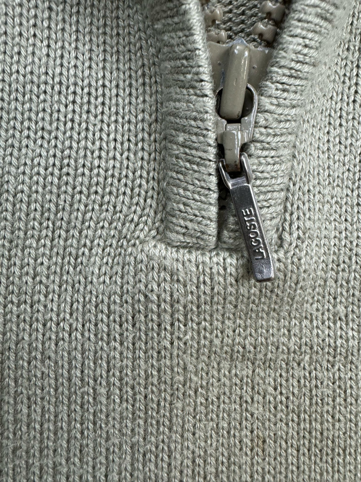 vintage Lacoste quarterzip {L}