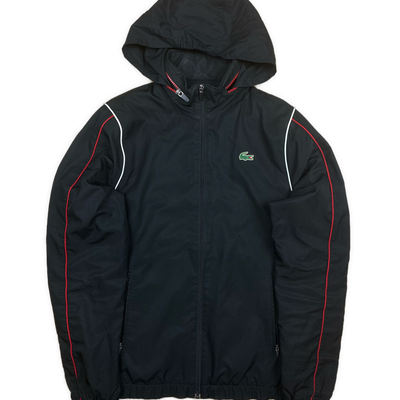 black Lacoste windbreaker {XS}