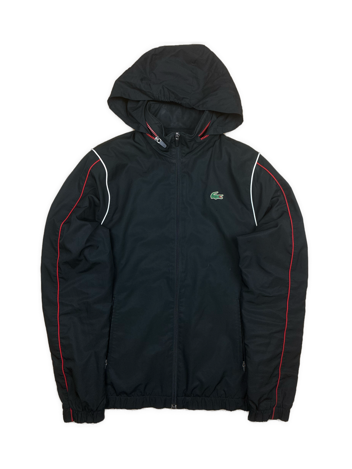 black Lacoste windbreaker {XS}