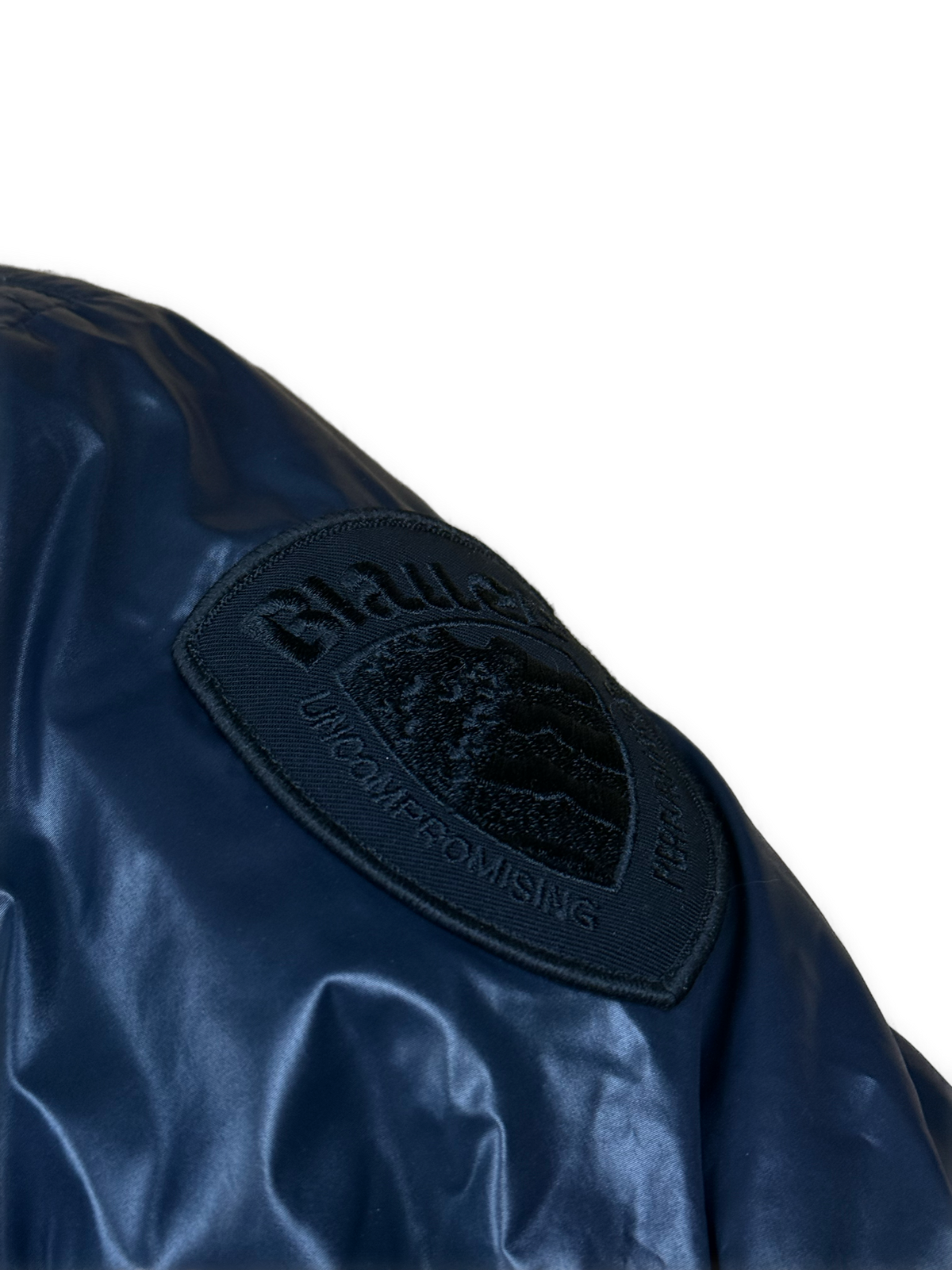 vintage Blauer winterjacket (real fur) {S}