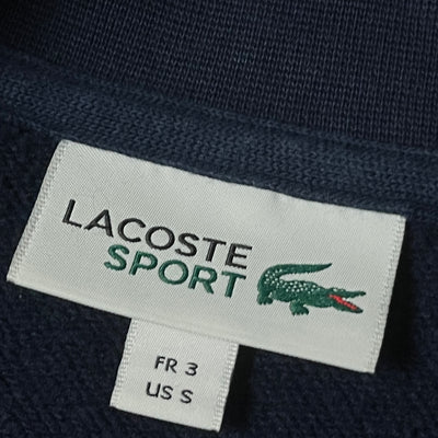 navyblue Lacoste sweatjacket {S}
