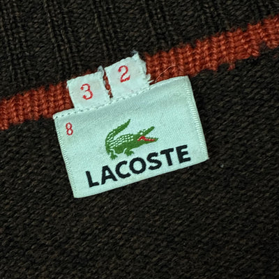 vintage brown Lacoste sweatjacket {XL}