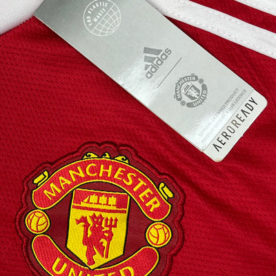 red Adidas Manchester United 2021-2022 home jersey DSWT {M}