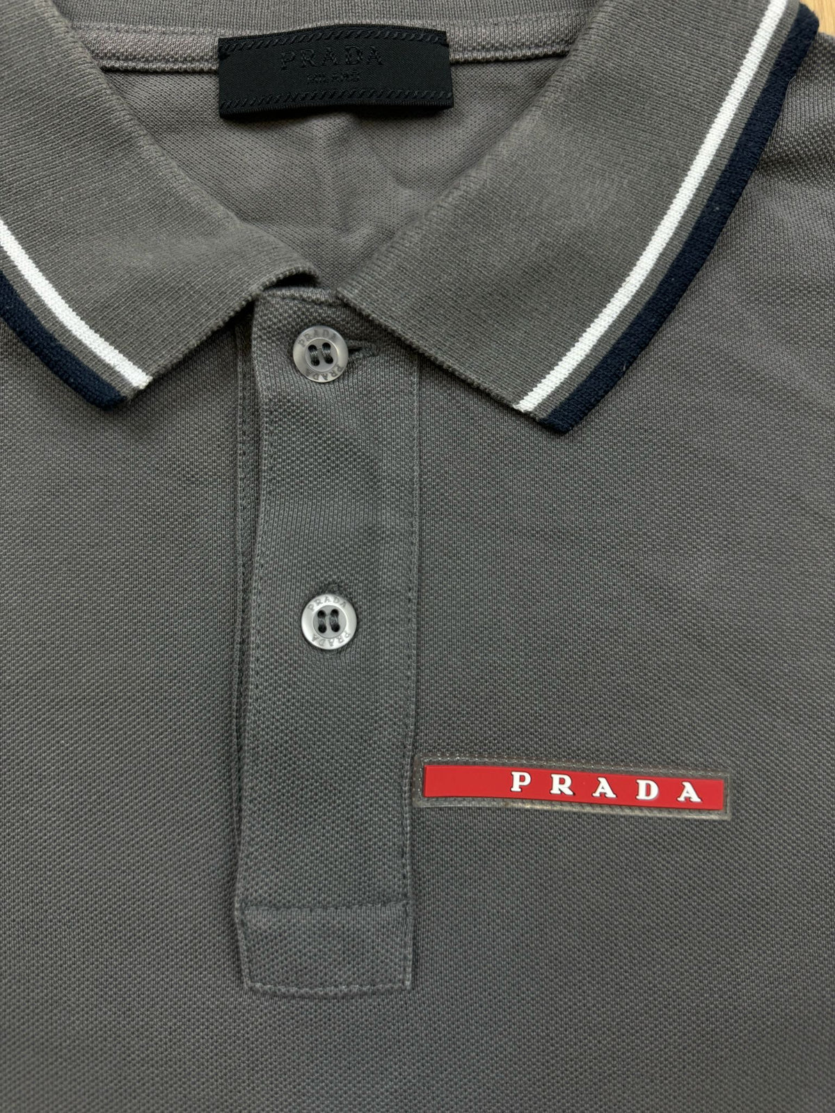 vintage grey Prada polo {L}