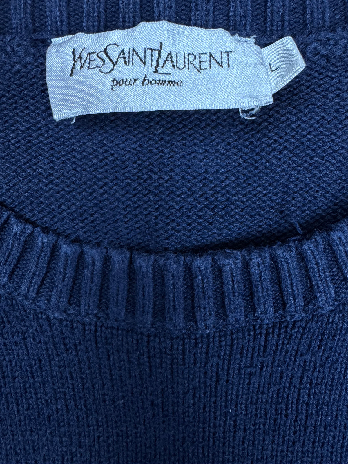 vintage YSL Yves Saint Laurent knittedsweater {L}