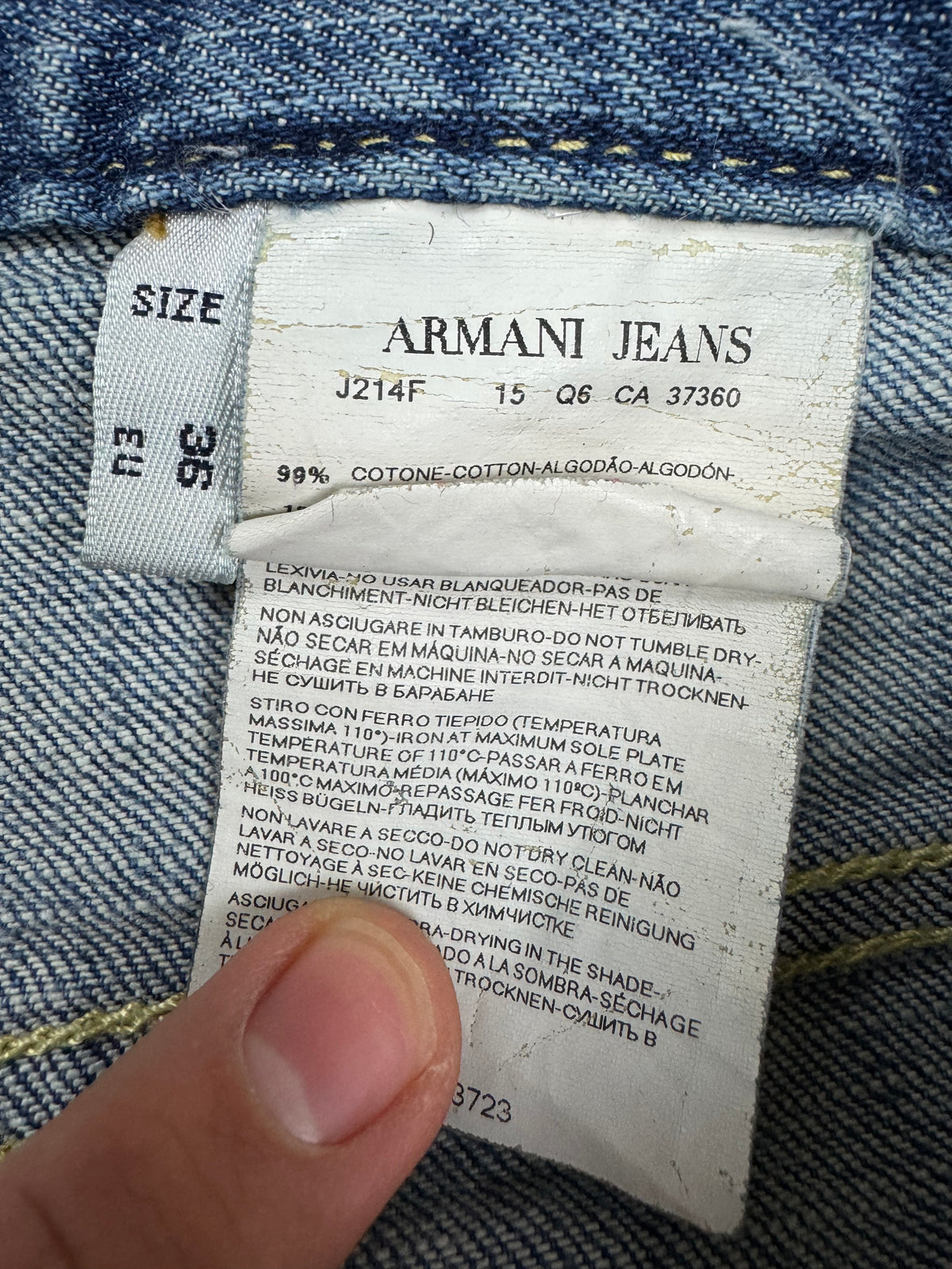 vintage Armani jeans {L}