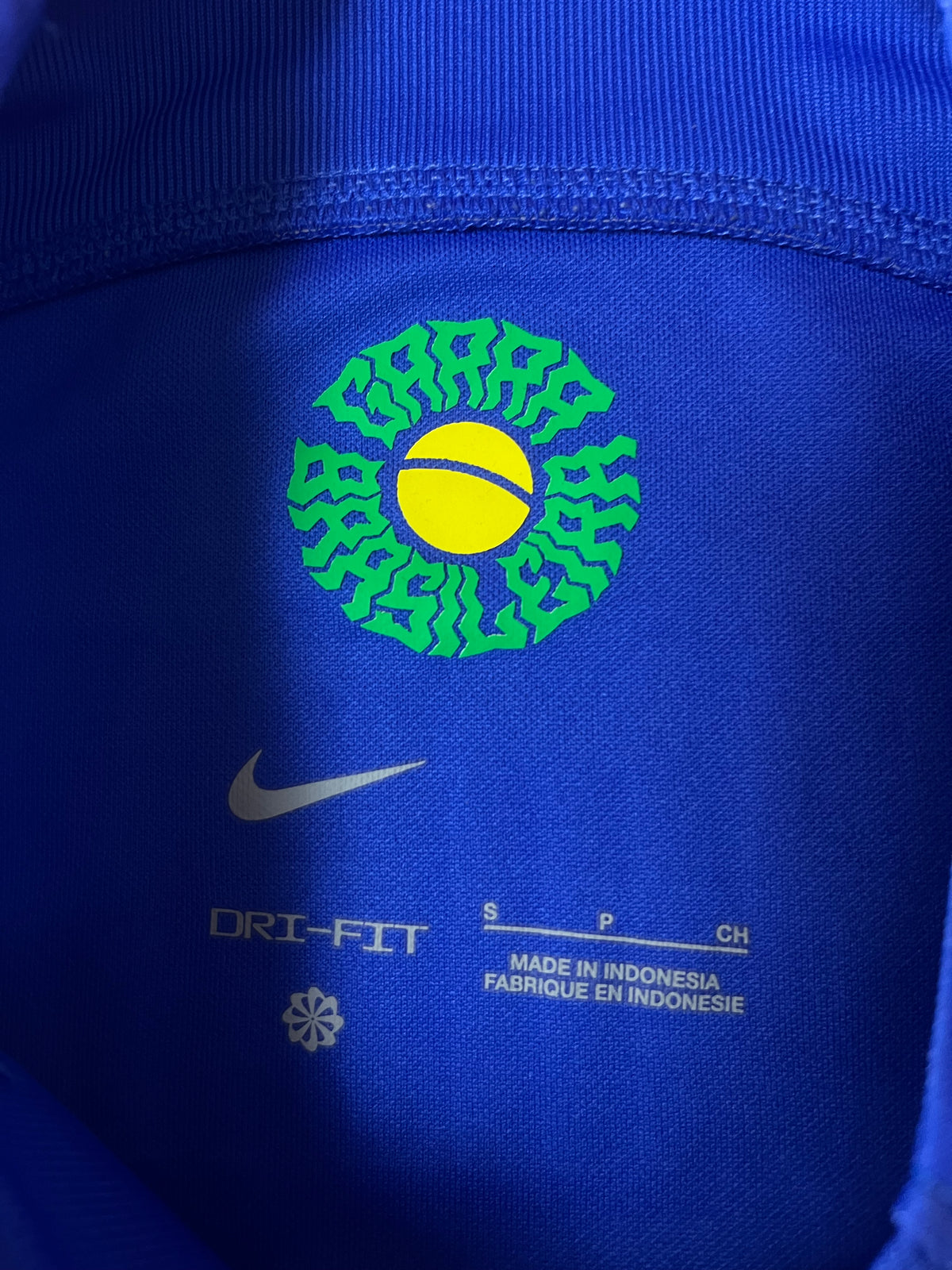 blue Nike Brasil 2022 away jersey {S}