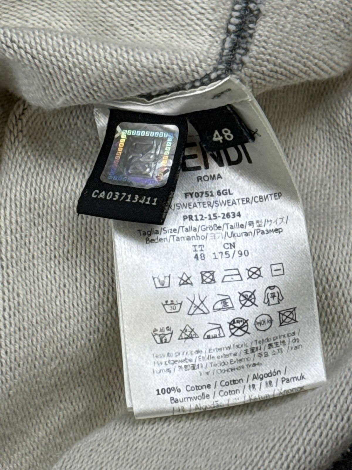 grey Fendi sweater {M}