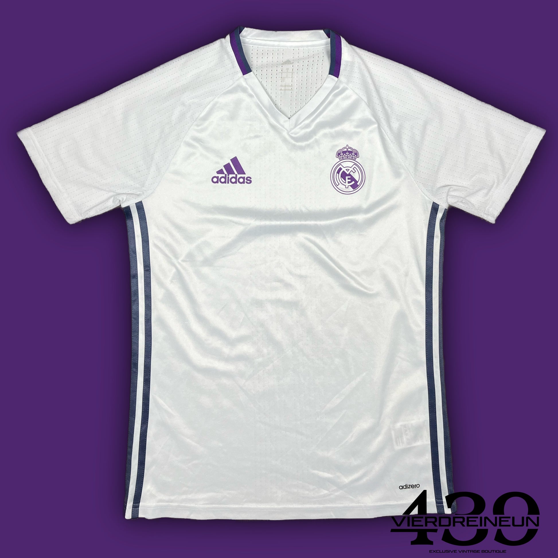 vintage Adidas Real Madrid trainingjersey {S}