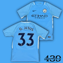 Load image into Gallery viewer, vintage Nike Manchester City G.JESUS33 2017-2018 home jersey {S}
