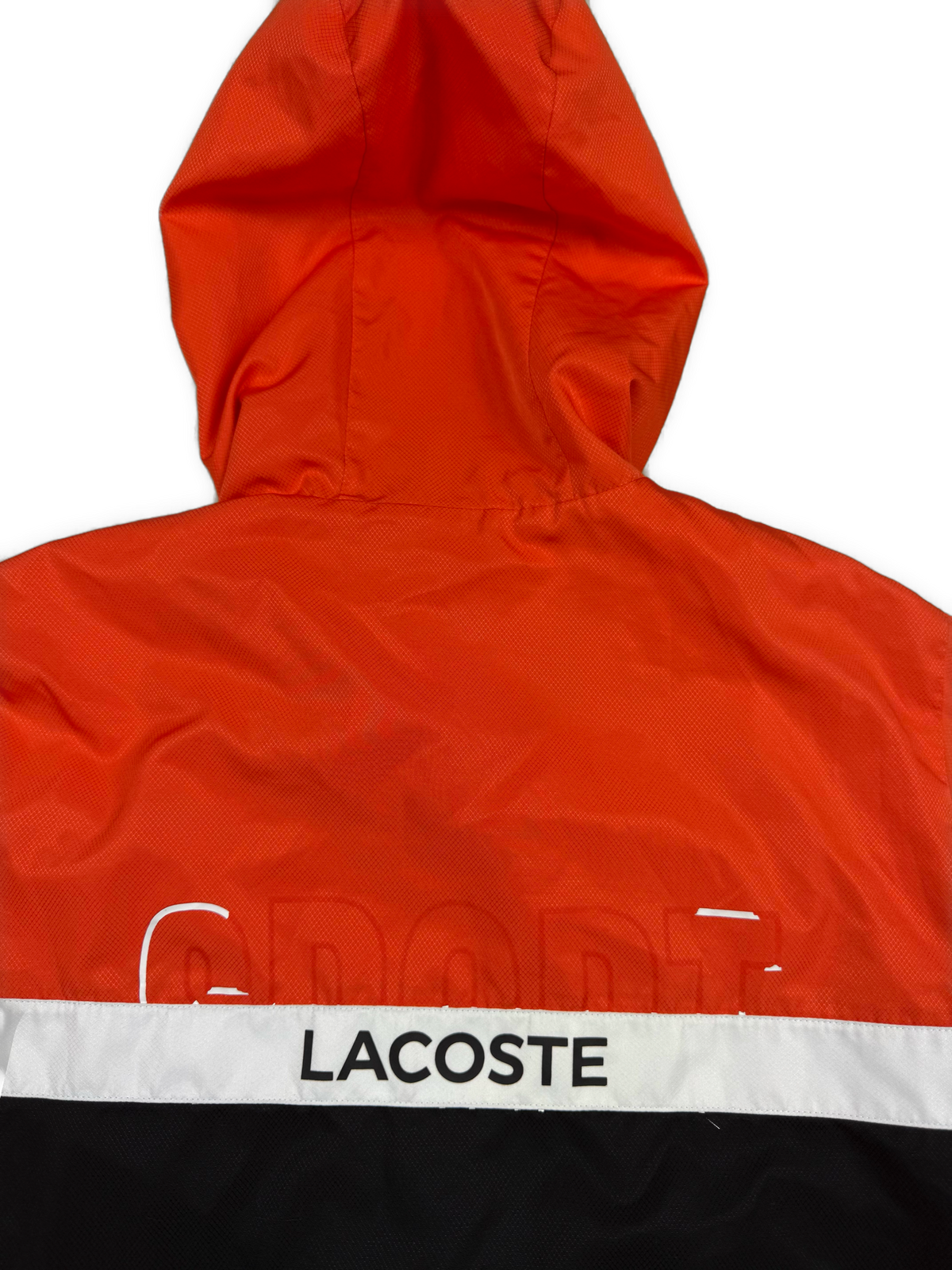 orange Lacoste windbreaker {S}