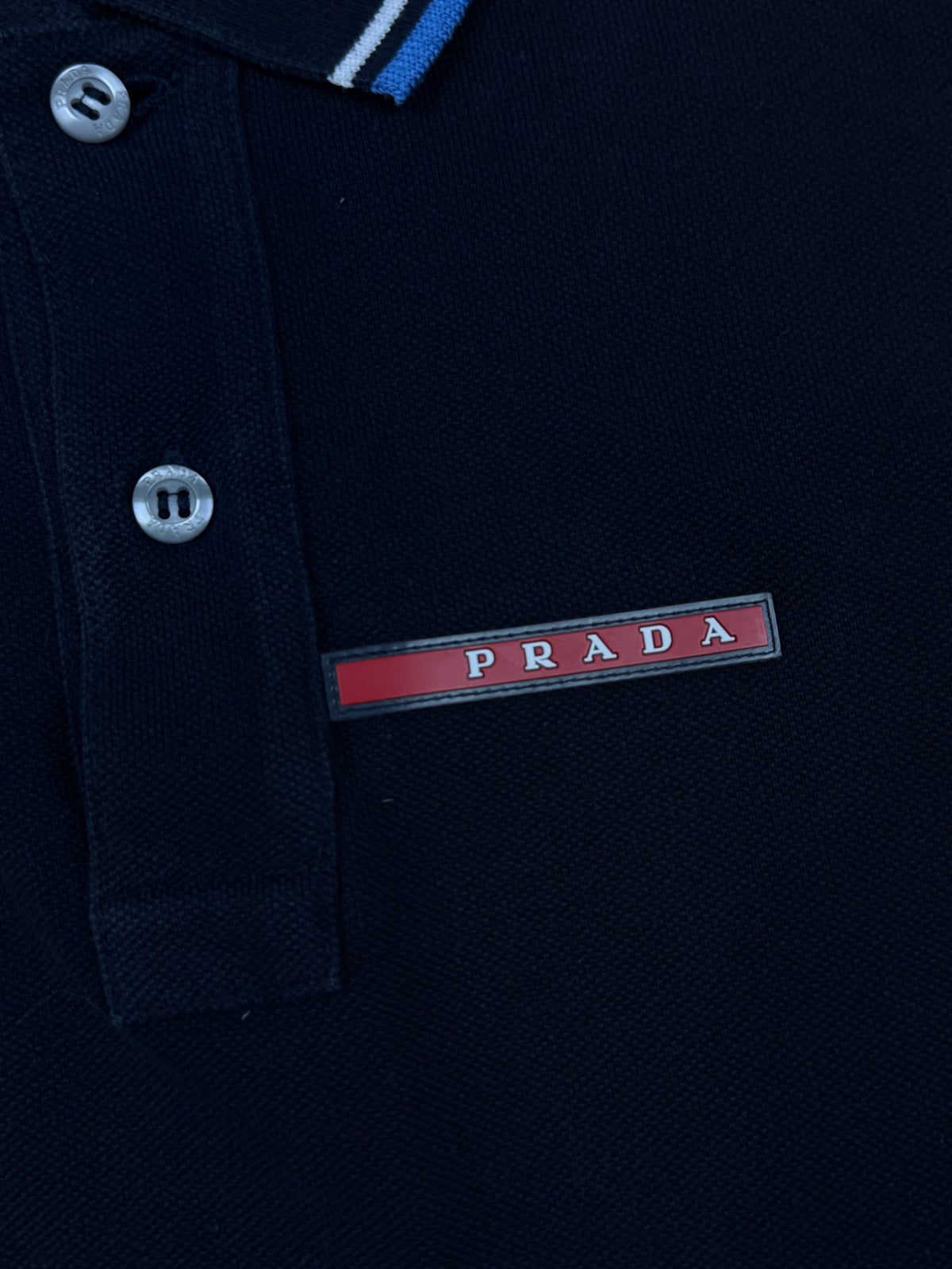 navyblue Prada polo {S}