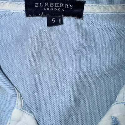 vintage babyblue Burberry polo {L}