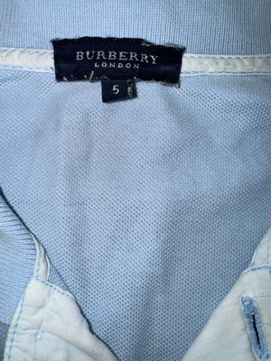 vintage babyblue Burberry polo {L}