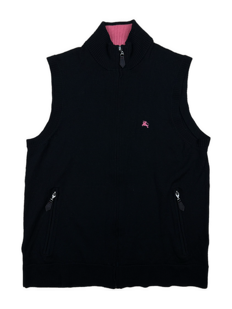 vintage Burberry Black Label vest {S}