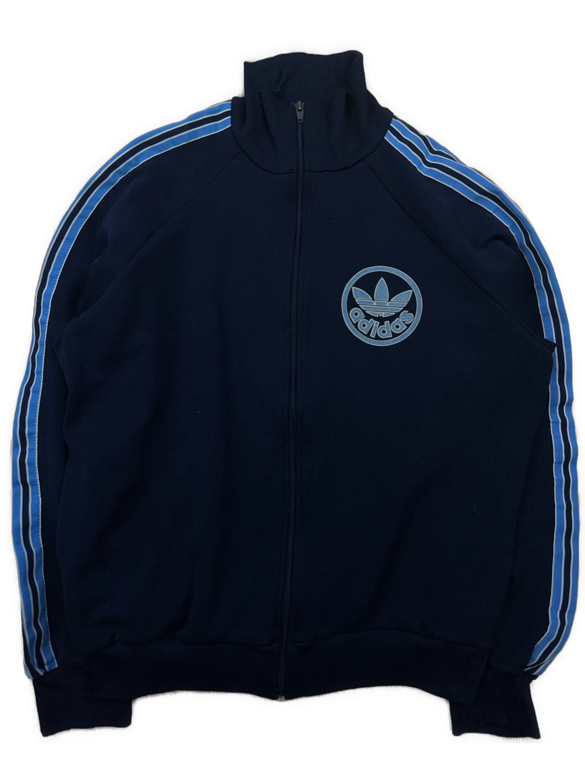 vintage navyblue Adidas trackjacket {L}