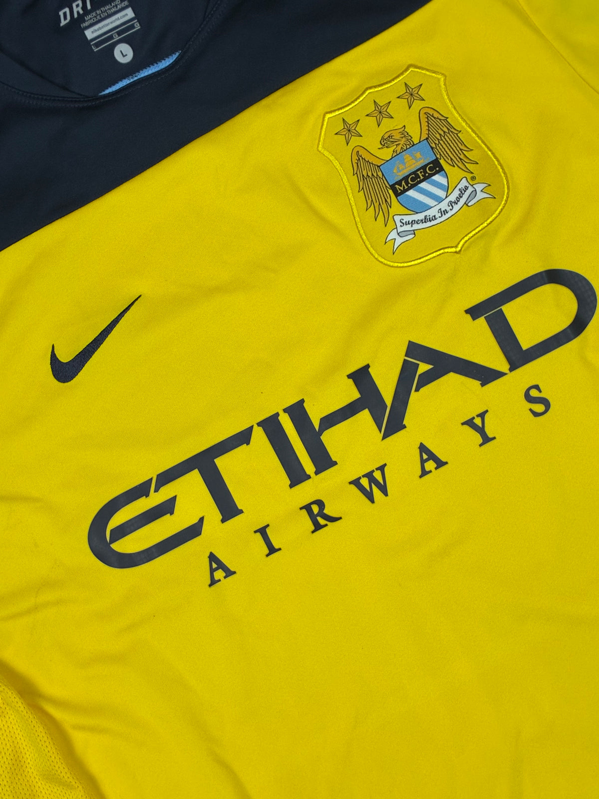 vintage Nike Manchester City trainingjersey {L}