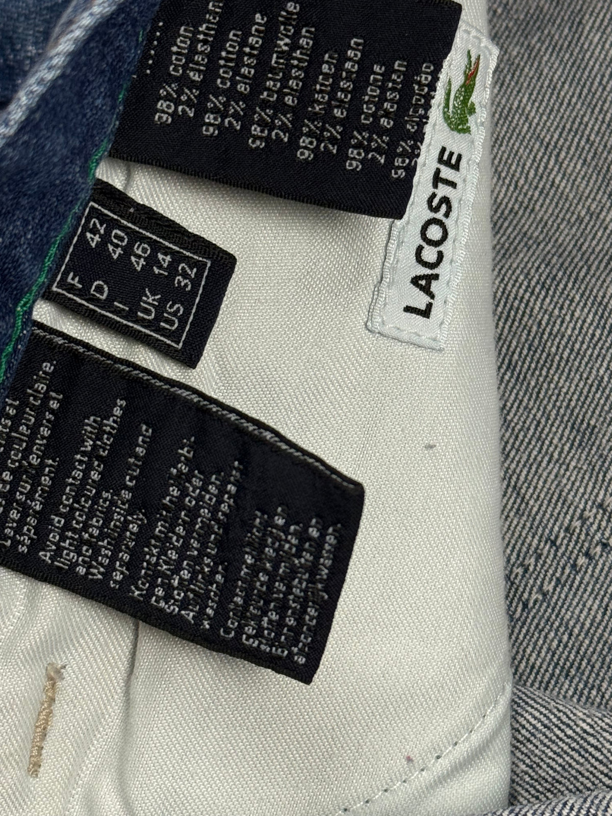 vintage Lacoste jeans